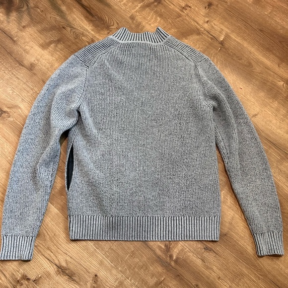 True Measure Zip Up Gray Wool Cardigan - Size Medium - Picture 6 of 7